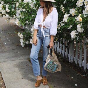 NWOT SHIBEVER Low Comfortable Wedge Sandal‎ Open Toe Slip On Size 39 US 8